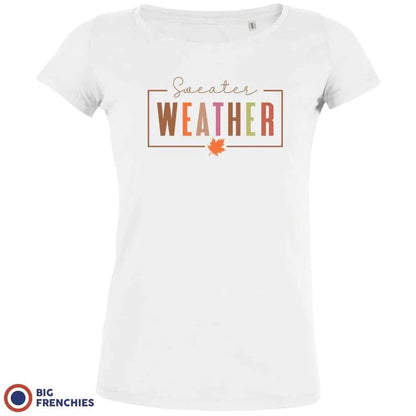 Sweater Weather Women's Organic Cotton Tee - Create Marketplace