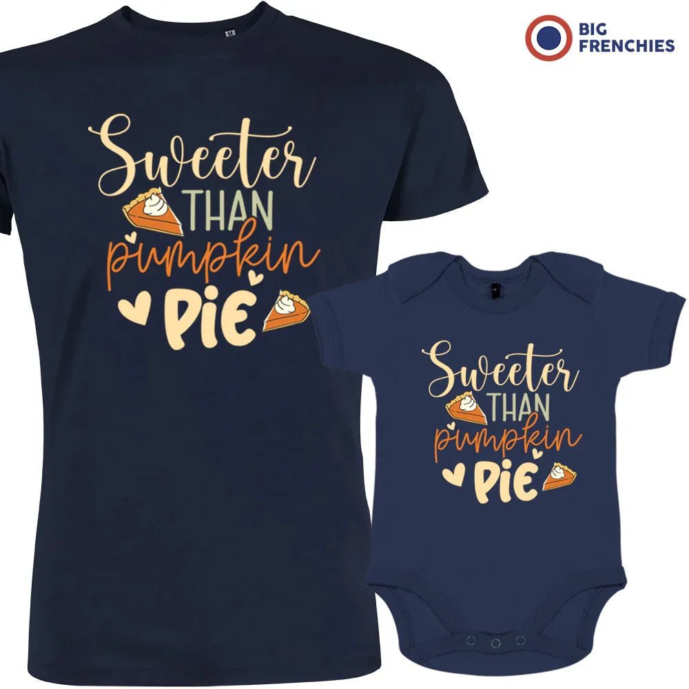 Sweeter Than Pumpkin Pie Dad and Child Organic Cotton family Set (Set of 2) - Create Marketplace