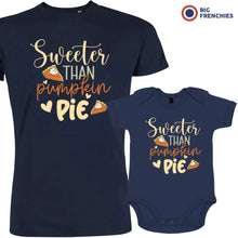 Sweeter Than Pumpkin Pie Dad and Child Organic Cotton family Set (Set of 2) - Create Marketplace
