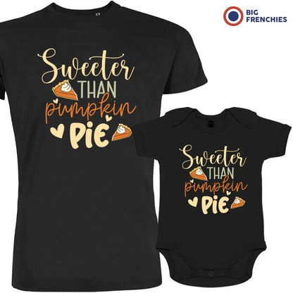 Sweeter Than Pumpkin Pie Dad and Child Organic Cotton family Set (Set of 2) - Create Marketplace
