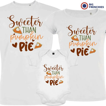 Sweeter Than Pumpkin Pie Matching Organic Cotton Family Set (Set of 3) - Create Marketplace