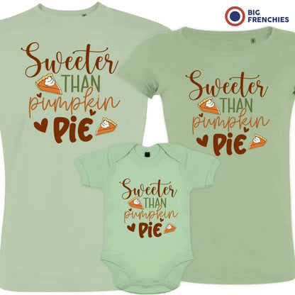 Sweeter Than Pumpkin Pie Matching Organic Cotton Family Set (Set of 3) - Create Marketplace