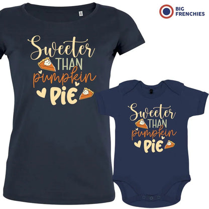 Sweeter Than Pumpkin Pie Mom and Child Organic Cotton family Set (Set of 2) - Create Marketplace