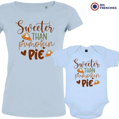 Sweeter Than Pumpkin Pie Mom and Child Organic Cotton family Set (Set of 2) - Create Marketplace