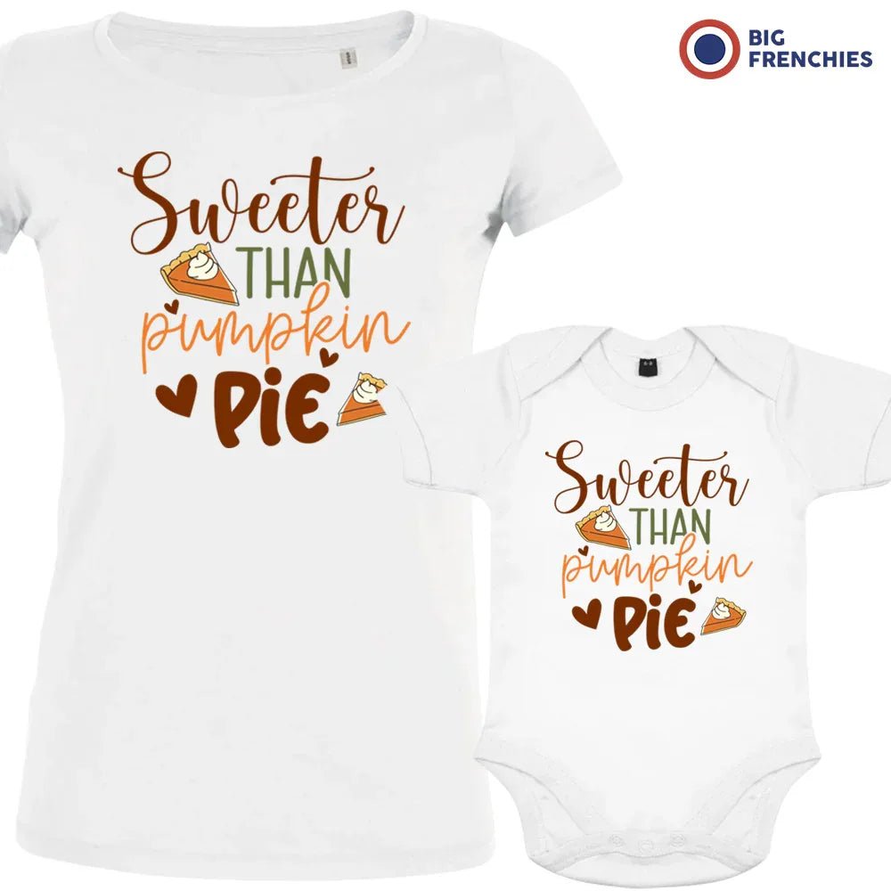 Sweeter Than Pumpkin Pie Mom and Child Organic Cotton family Set (Set of 2) - Create Marketplace