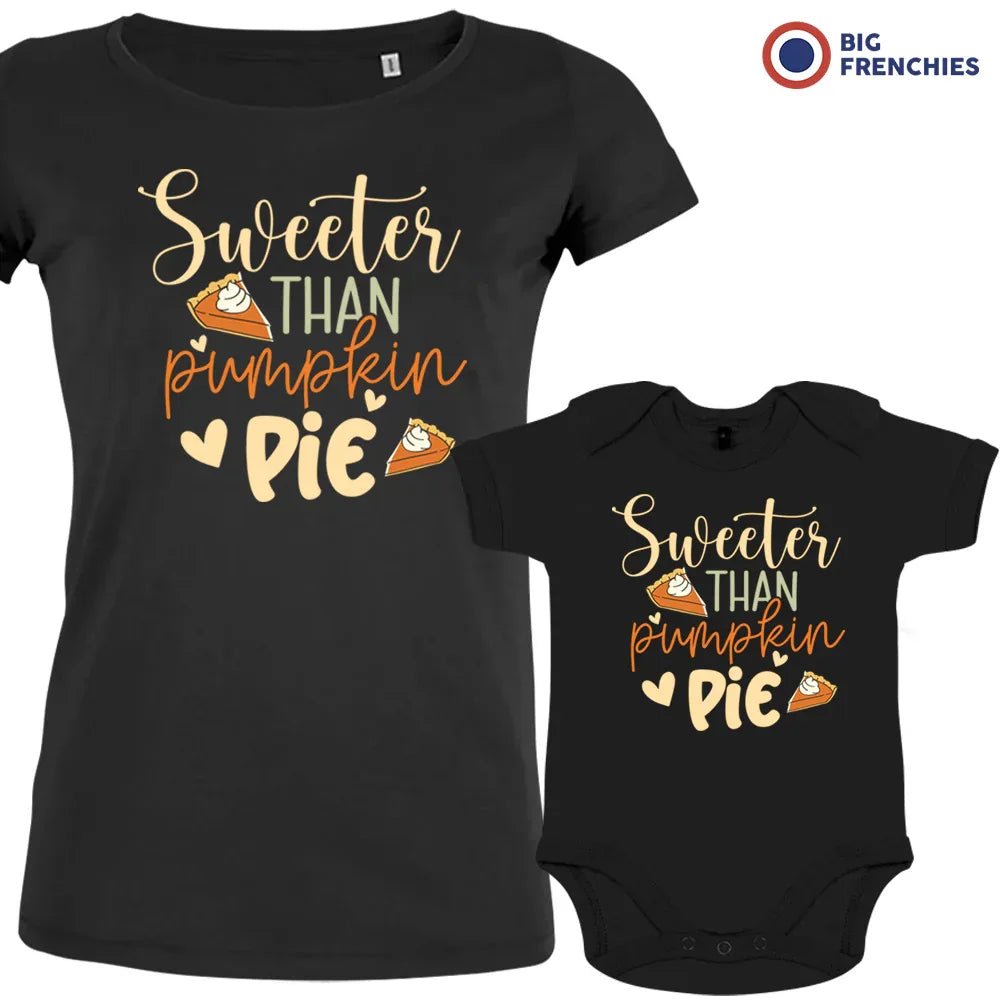 Sweeter Than Pumpkin Pie Mom and Child Organic Cotton family Set (Set of 2) - Create Marketplace