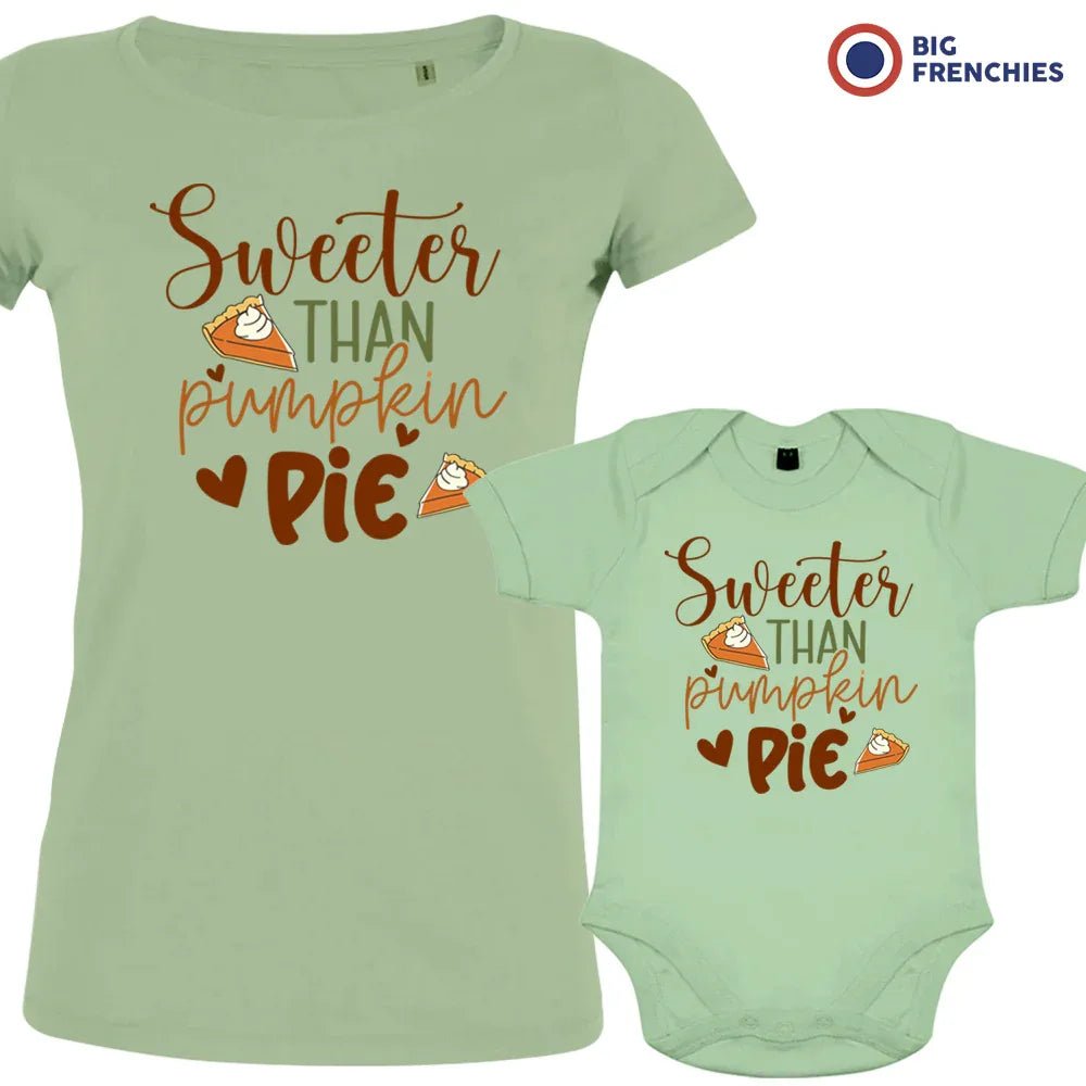 Sweeter Than Pumpkin Pie Mom and Child Organic Cotton family Set (Set of 2) - Create Marketplace
