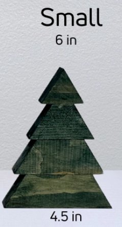 6" 2D Wood Tree (Green)