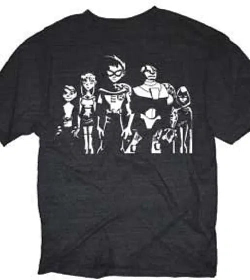 TEEN TITANS WHITE GROUP T-SHIRT - Create Marketplace