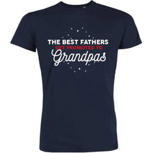 The Best Fathers Get Promoted To Grandpas Men's Organic Tee - Create Marketplace