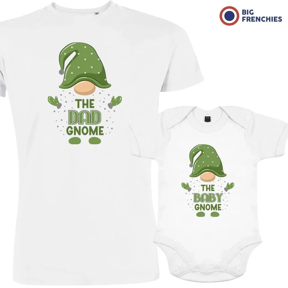 The Dad and Baby Gnome Christmas Organic Cotton family Set (Set of 2) - Create Marketplace