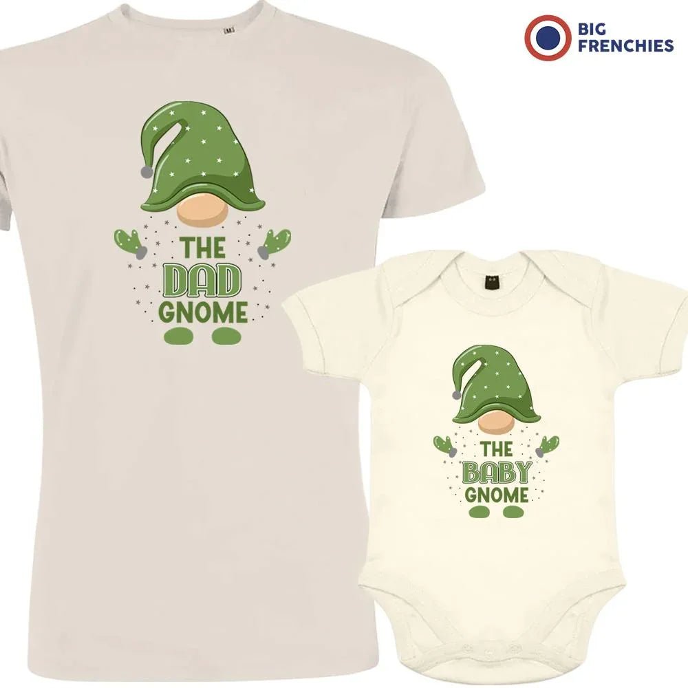 The Dad and Baby Gnome Christmas Organic Cotton family Set (Set of 2) - Create Marketplace