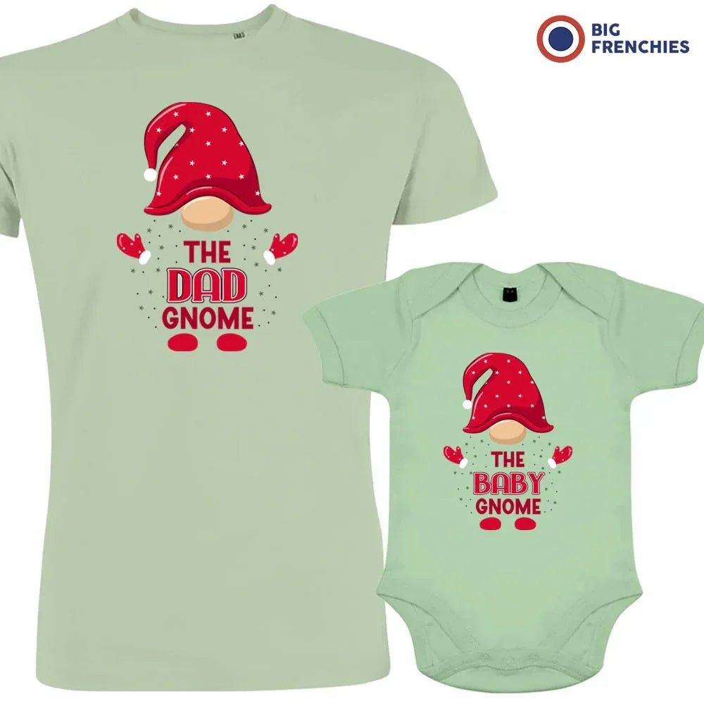 The Dad and Baby Gnome Christmas Organic Cotton family Set (Set of 2) - Create Marketplace