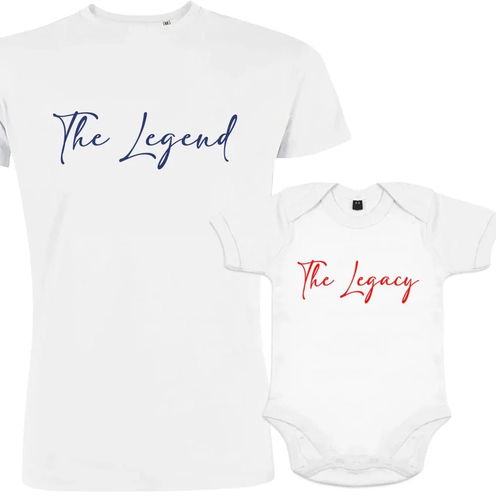 The Legend The Legacy Dad and Child Matching Outfit - Create Marketplace