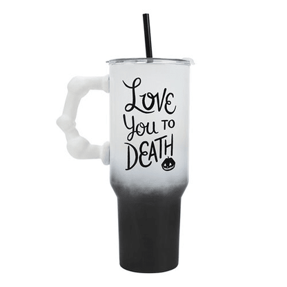 The Nightmare Before Christmas Jack and Sally 40 oz. Stainless Steel Tumbler - Create Marketplace