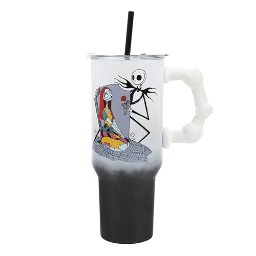 The Nightmare Before Christmas Jack and Sally 40 oz. Stainless Steel Tumbler - Create Marketplace