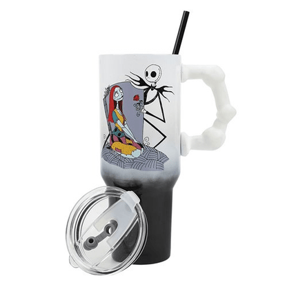The Nightmare Before Christmas Jack and Sally 40 oz. Stainless Steel Tumbler - Create Marketplace