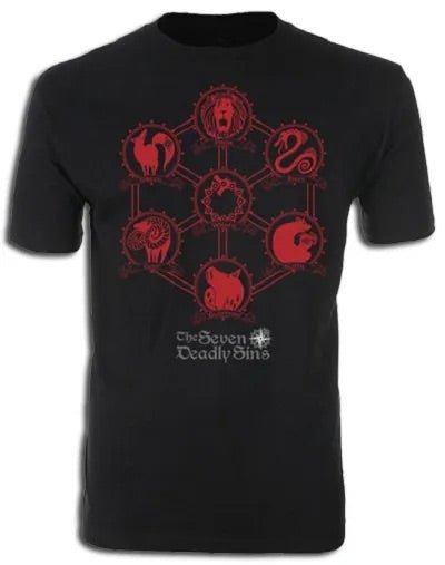 The Seven Deadly Sins Icons T-Shirt - Create Marketplace