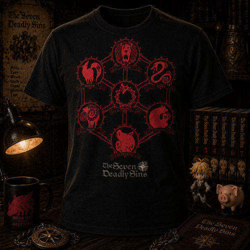 The Seven Deadly Sins Icons T-Shirt - Create Marketplace