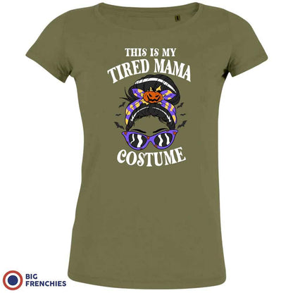This is My Tired Mama Costume Halloween Women's Organic Cotton Tee - Create Marketplace