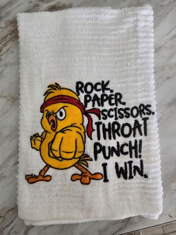Throat Punch Hand Towel - Create Marketplace