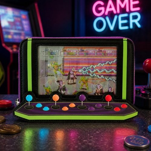 TMNT 40th Anniversary Vintage Arcade Zip-Around Wallet - Create Marketplace
