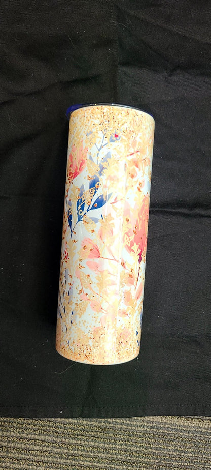 Tumbler-Floral (orange) - Create Marketplace