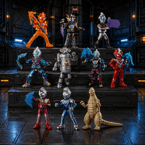 Ultraman Galaxy Version 5 Blokees Mini Model Kit Case of 9 - Create Marketplace
