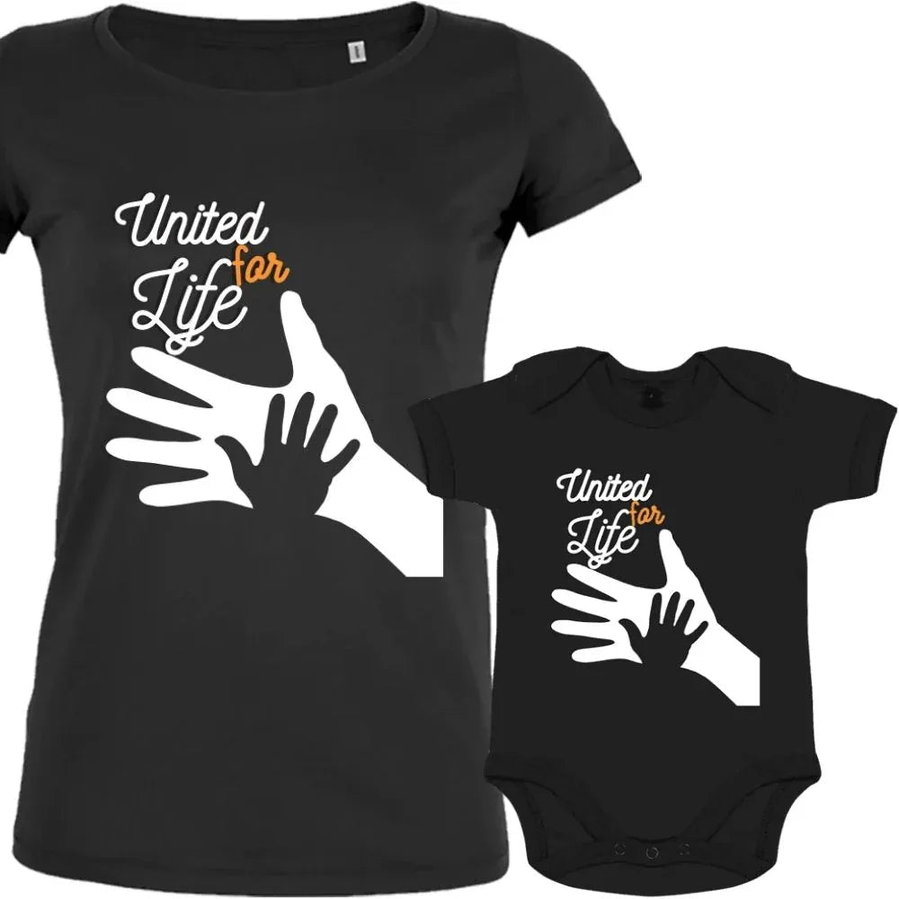United for Life Mom and Child Matching Organic Cotton Family Set (Set of 2) - Create Marketplace