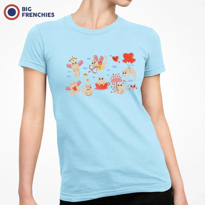 Valentine Cats Women's Organic Cotton Tee - Create Marketplace