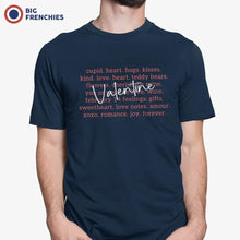 Valentine Love Words Men's Organic Cotton Tee - Create Marketplace