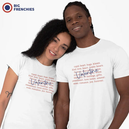 Valentine Love Words Women's Organic Cotton Tee - Create Marketplace