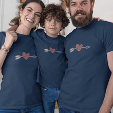 Valentine's Heart Arrow Matching Organic Cotton T-Shirts Family Set (Set of 3) - Create Marketplace