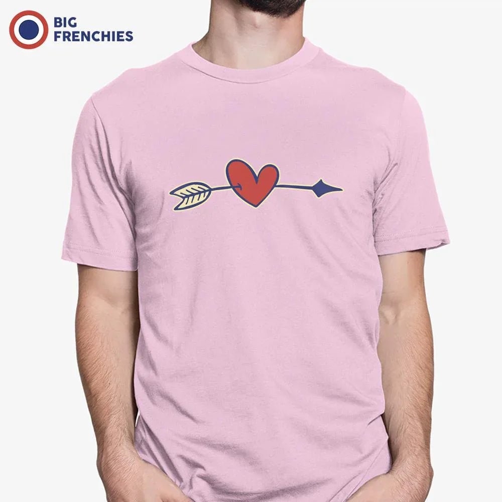 Valentine's Heart Arrow Men's Organic Cotton Tee - Create Marketplace