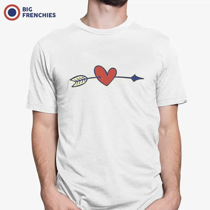 Valentine's Heart Arrow Men's Organic Cotton Tee - Create Marketplace