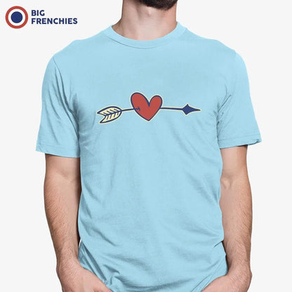 Valentine's Heart Arrow Men's Organic Cotton Tee - Create Marketplace