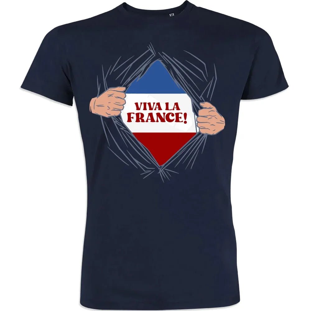 Vive La France Men's Organic Cotton Tee - Create Marketplace