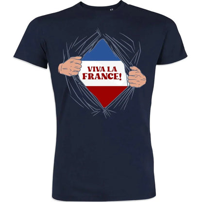 Vive La France Men's Organic Cotton Tee - Create Marketplace