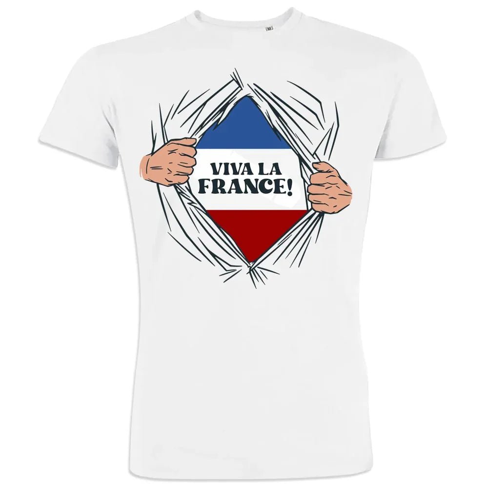 Vive La France Men's Organic Cotton Tee - Create Marketplace