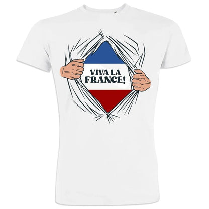 Vive La France Men's Organic Cotton Tee - Create Marketplace