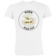 When Pigs Fly Men's Organic Tee - Create Marketplace