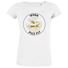 When Pigs Fly Women's Organic Tee - Create Marketplace