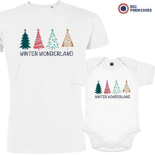 Winter Wonderland Christmas Dad and Child Organic Cotton family Set (Set of 2) - Create Marketplace