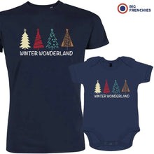 Winter Wonderland Christmas Dad and Child Organic Cotton family Set (Set of 2) - Create Marketplace