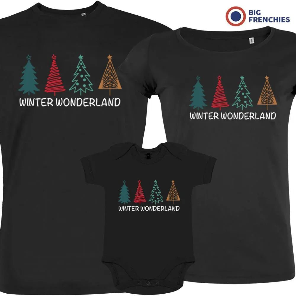 Winter Wonderland Christmas Matching Family Organic Tees (Set of 3) - Create Marketplace