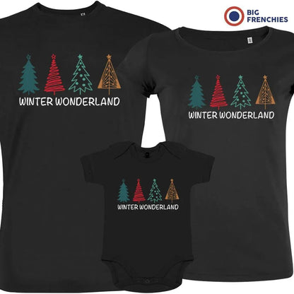 Winter Wonderland Christmas Matching Family Organic Tees (Set of 3) - Create Marketplace