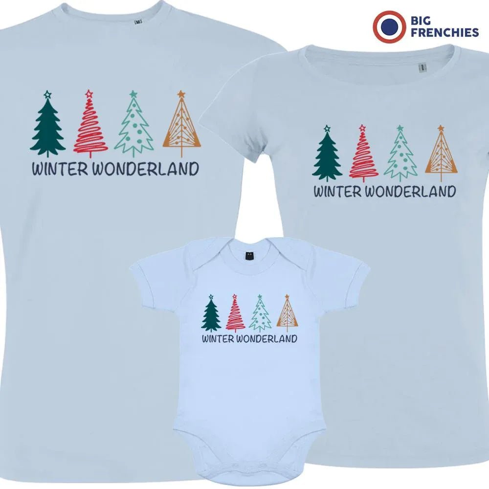 Winter Wonderland Christmas Matching Family Organic Tees (Set of 3) - Create Marketplace