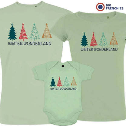 Winter Wonderland Christmas Matching Family Organic Tees (Set of 3) - Create Marketplace