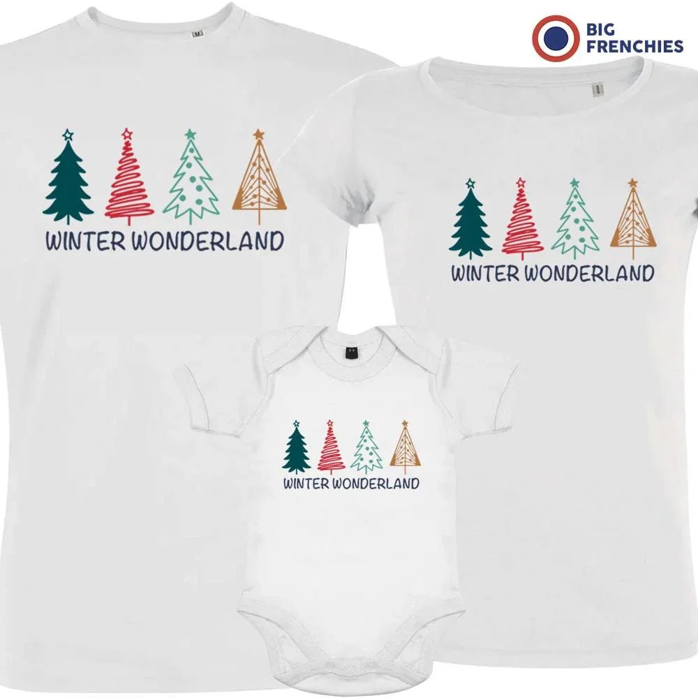 Winter Wonderland Christmas Matching Family Organic Tees (Set of 3) - Create Marketplace