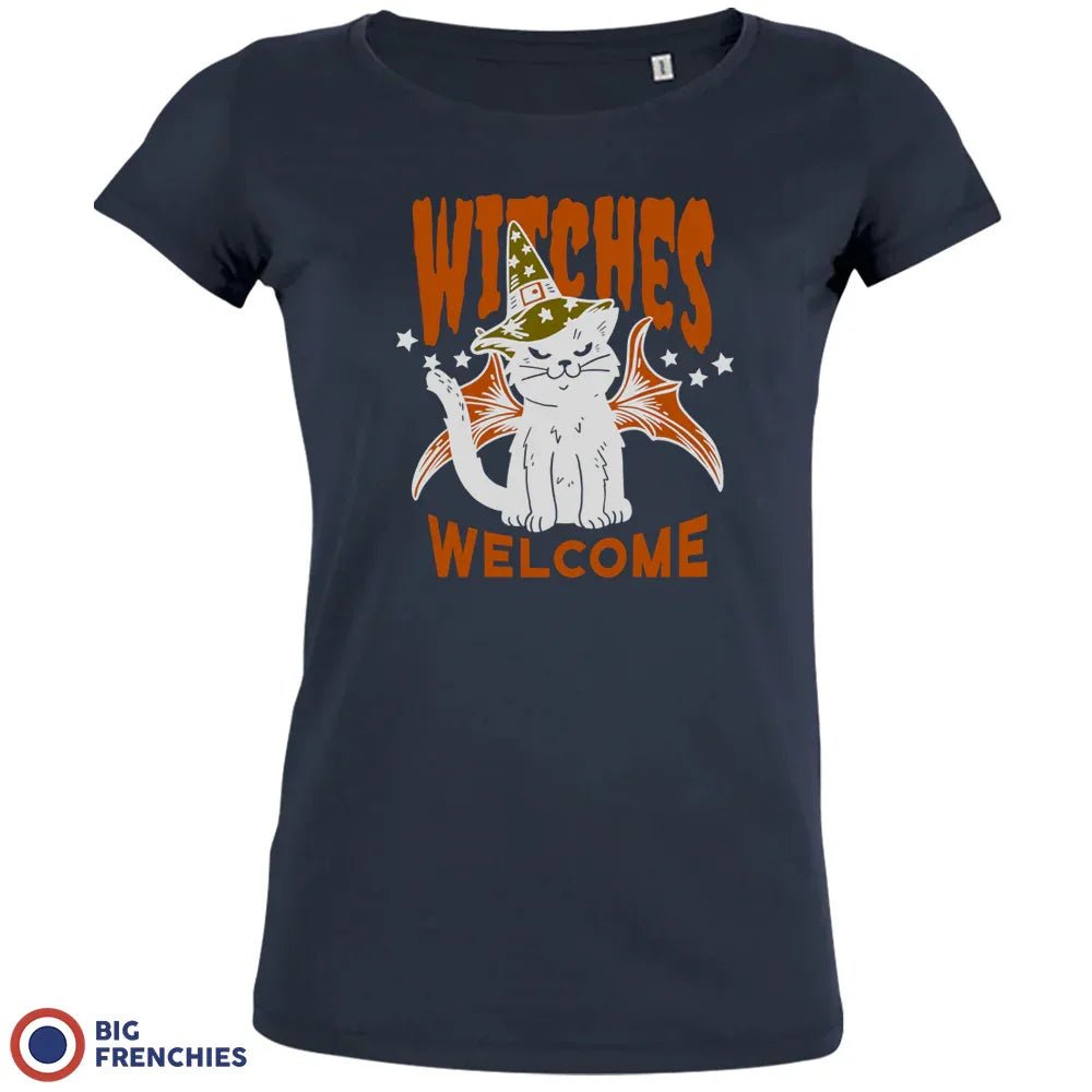 Witches Welcome Halloween Women's Organic Cotton Tee - Create Marketplace